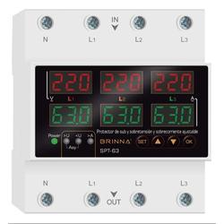 Protector de Tensi�n Trif�sico Brinna SPT-63